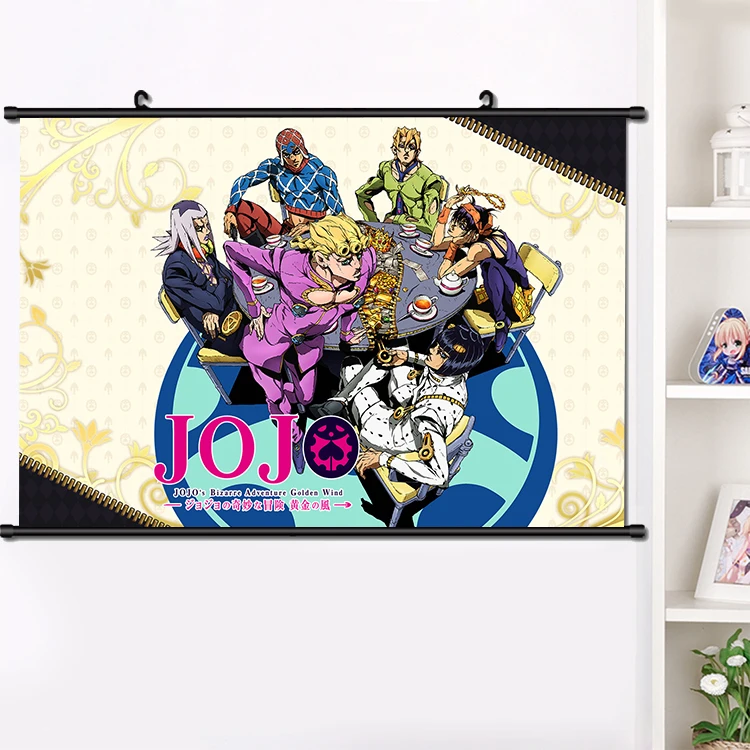 Аниме JOJO невероятное приключение Золотой ветра аниме настенные настенный плакат