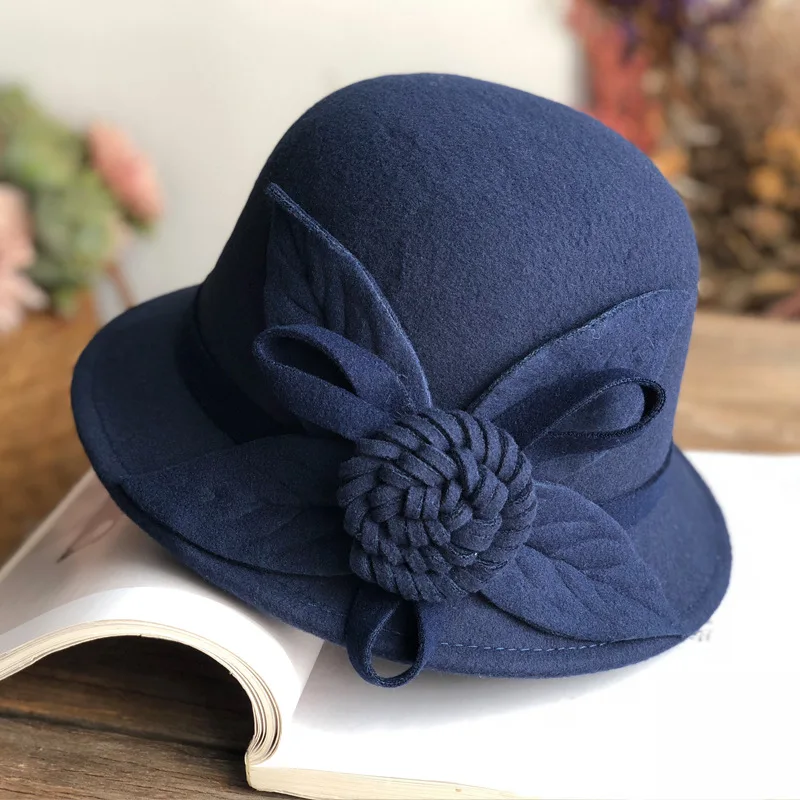 Wool Hats For Ladies Winter Fedora Hats 2022 New Winter Women