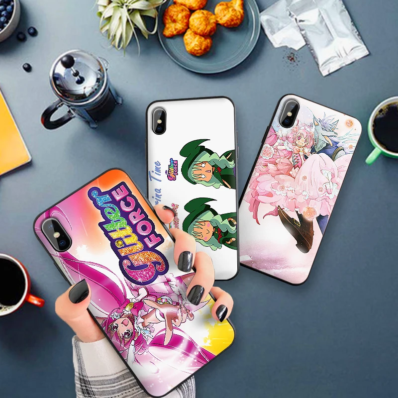 

Anime Glitter Force Case For Samsung S6 S7 EDGE S8 S9 PLUS Soft Silicone Cover S10 NOTE 8 9 M10 M20 M30 Coque Funda