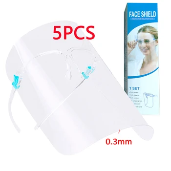 

5PCS Anti-Oil-Splash Fog Face Mask Anti Droplet Protection Full Face Shield Screen Protector For Kitchen Cooking Outdoor Camping