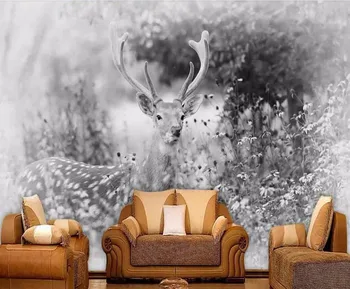 

CJSIR Custom Wallpaper White Elk Forest Series TV Background Wall Living Room Bedroom Background Walls Mural 3d Wallpaper Decor