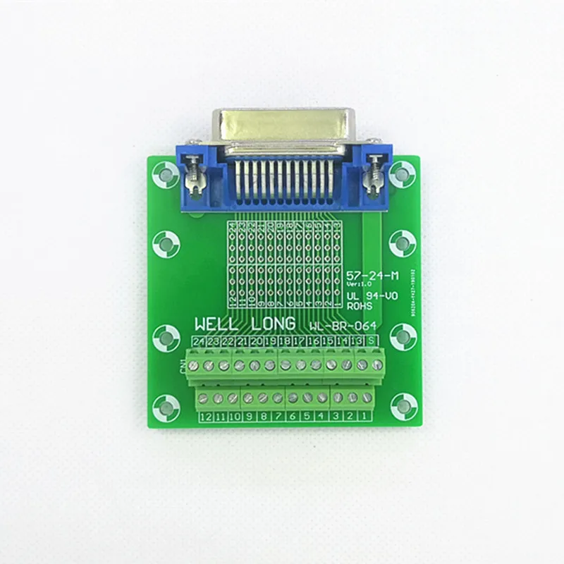 57 серия 24-Pin 0,08" Мужской коннектор Breakout Board