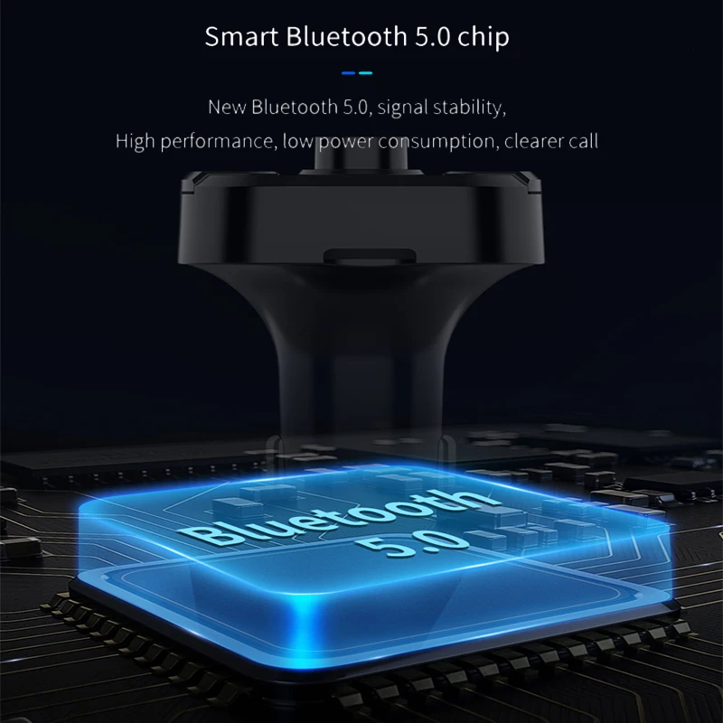 Bluetooth автомобильный передатчик 3.1A двойной usb зарядка fm-передатчик Bluetooth 5,0 Hands-Free TF карта плеер Автомобильный комплект Автомобильный телефон зарядка