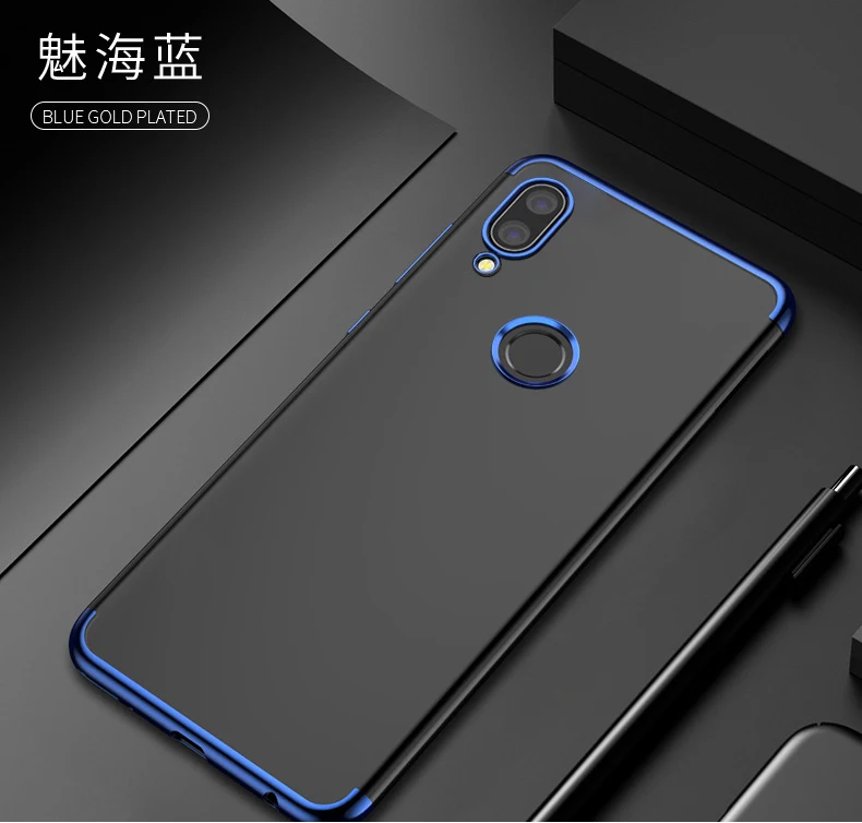 Xiao mi Red mi Note 7 Чехол Покрытие Мягкая силиконовая задняя крышка для Xiao mi Red mi Note 7 Pro Note7 Note7Pro 7A чехол для телефона s Coque - Цвет: Blue