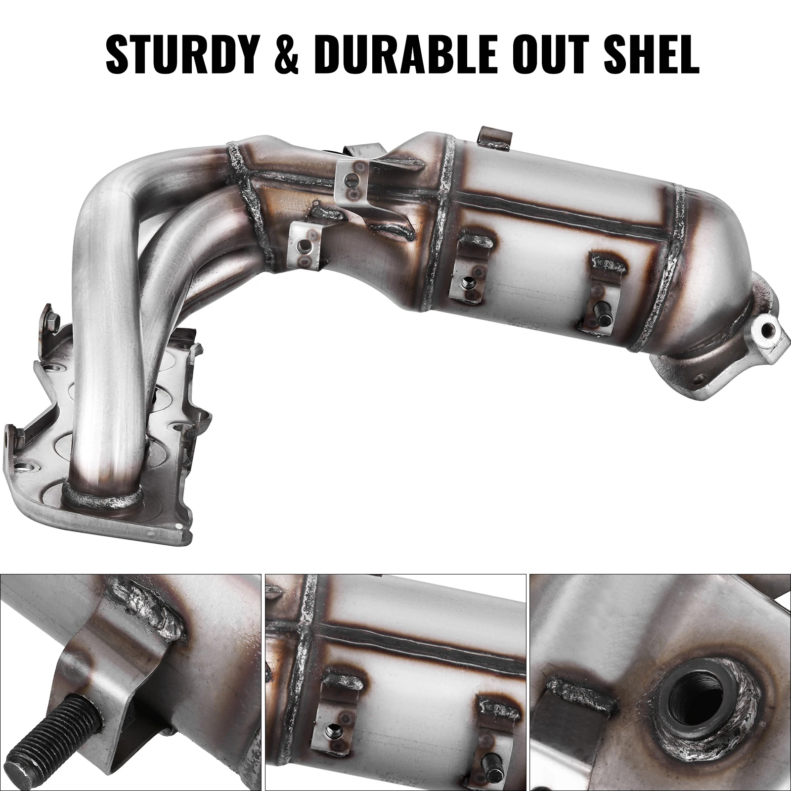 SucceBuy Catalytic Converter for 2002-2006 ToyotaCamry/Solara2.4L Compliance W/OBD III Stainless Steel Out Shell Green Emission