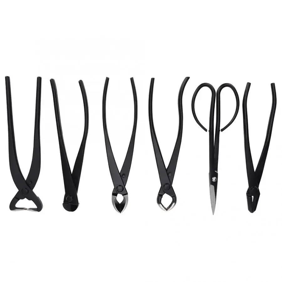 6pcs Garden Cutter Scissors Bonsai Garden Plant Scissors Trimming Cutting Multifunctional Tool Set with Storage Bag