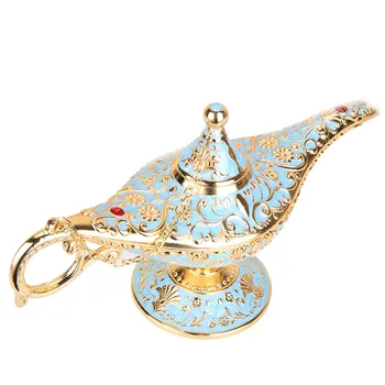 

Fairy Tale Retro Aladin Tea Oil Wishing Pot Zinc Alloy Lamp Household Decoration
