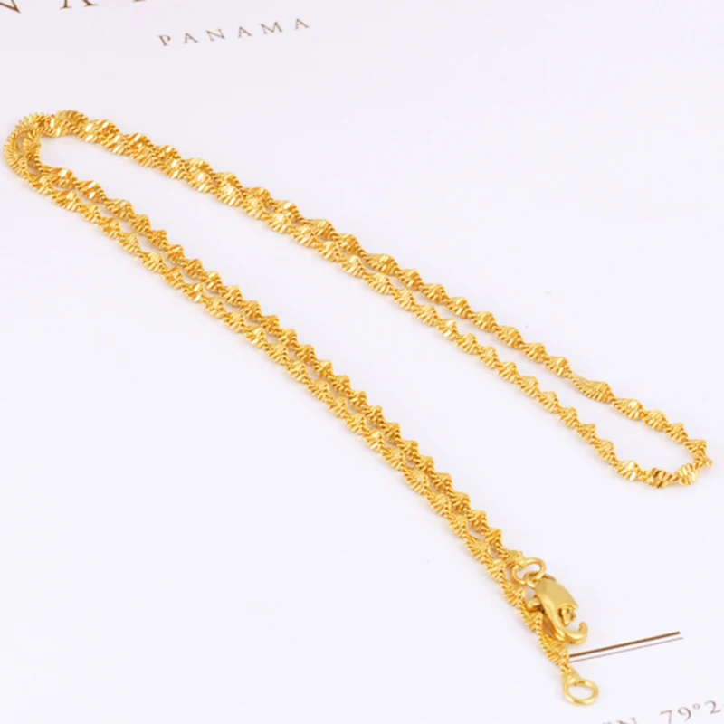24k Gold Plated necklace Indian Water 