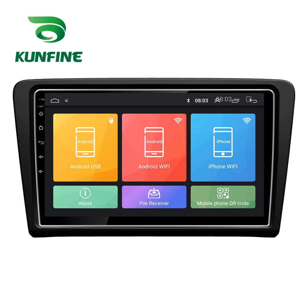 

Octa Core Android 8.1 Car DVD GPS Navigation Player Deckless Car Stereo for SKODA RAPID Headunit Radio