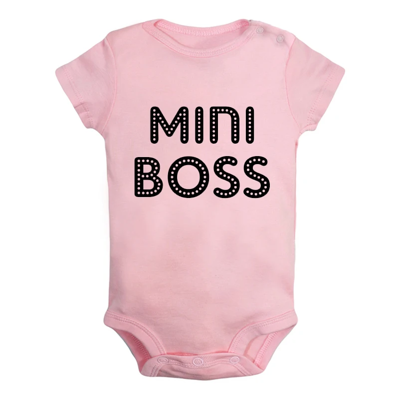 Забавная Одежда для маленьких мальчиков и девочек 100% г. battery Mini Boss Ctrl + c комбинезон