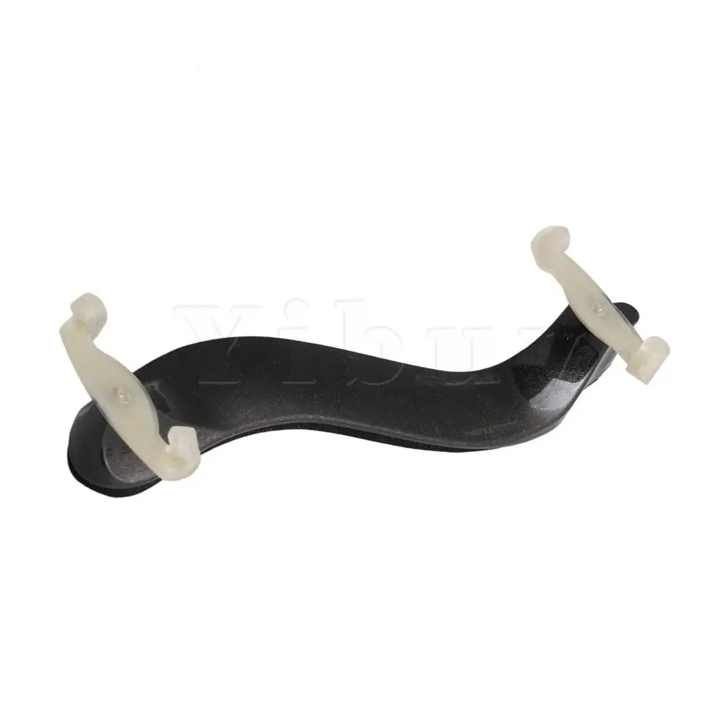  Yibuy Black FRP Violin Adjustable Shoulder Feet With 1 Handkerchief