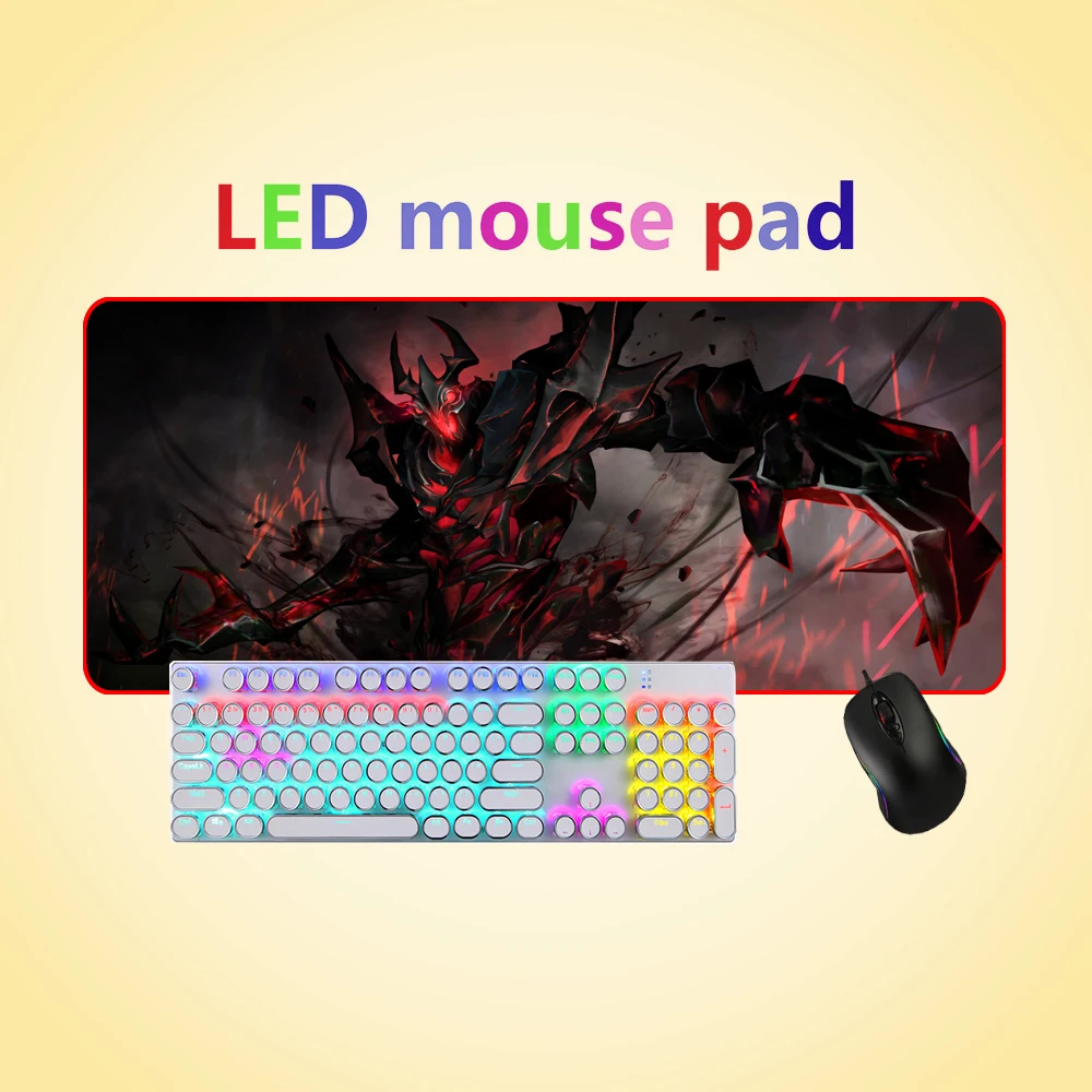 FFFAS Magic lights Gaming Computer Mousepad RGB Large Mouse Pad Gamer Big Mause Pad PC Desk Play Ma