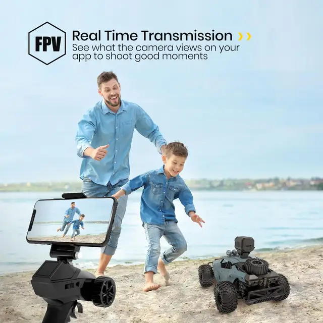 RC Car With Camera Full HD 720P 1:18 25KM/H High-Speed Racing Drift Car Wifi Camera Remote Control Car Toys For Children 5