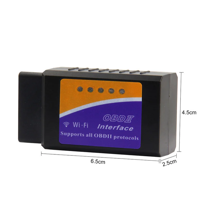 ELM327 wifi V1.5 автомобильный диагностический инструмент ELM 327 OBD II чип сканера PIC18F25K80 рабочий Android/IOS/Windows 12V диагностический сканер