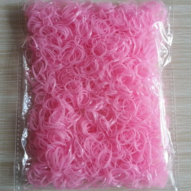 About 3000pcs/pack Candy Color Disposable Mini Elastic Rubber Bands for Girl Silicone Gum Kid Children Hair Accessories scrunchy - Цвет: color 17