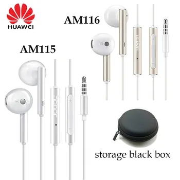 

Huawei Honor Original AM115/ AM116(metal) Earphone With Mic/Volume Control For HUAWEI P/8/9 Lite P10 Plus Honor 5/6X Mate 7/8/9