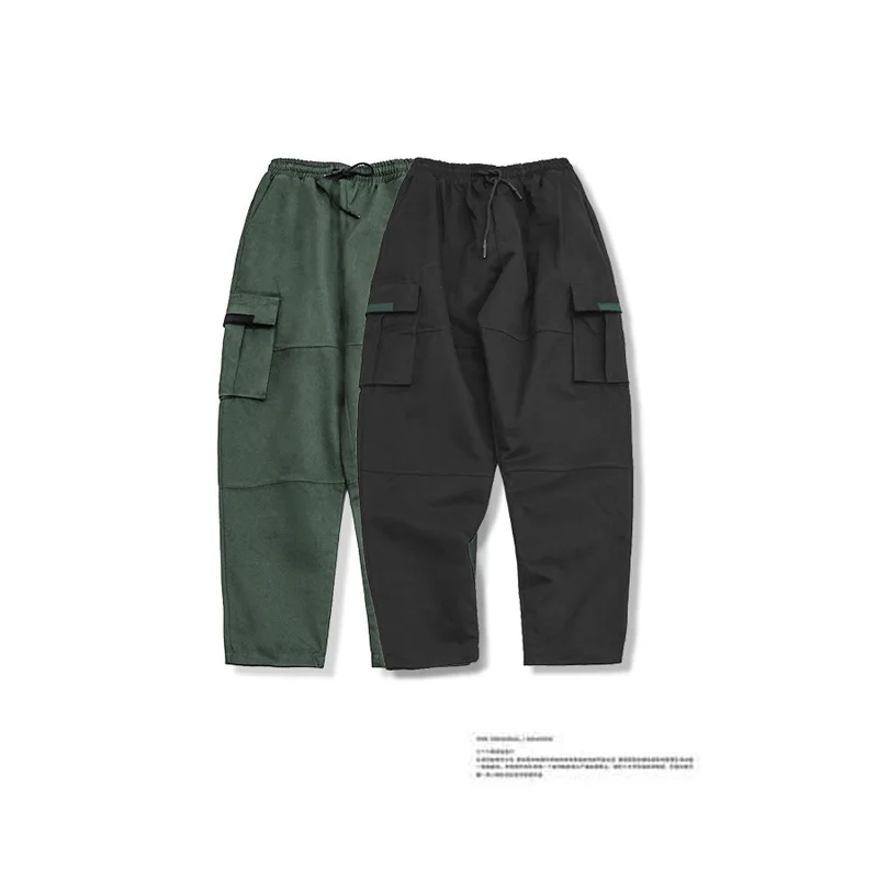 

Vertical Ze Produced 18aw National Trends Military-Style Multi-pockets Workwear Casual Pants Fashion Man Solid Color Loose-Fit M