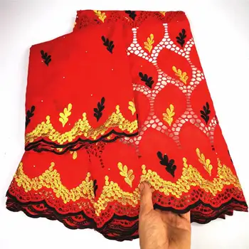 

2020 Latest 100% Cotton Embroidery High Quality African Voile Lace Nigerian Dry Cotton Lace Punch Fabric For Party Dress!LY92302