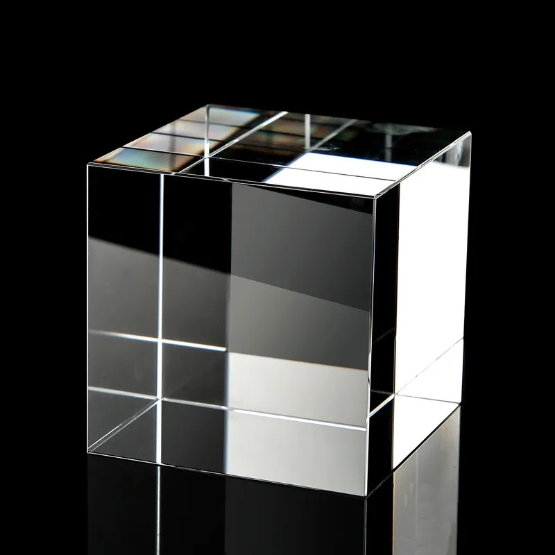 30mm Crystal Cube Artificial Creative Photo Prism Transparent no colors and rainbows | Инструменты