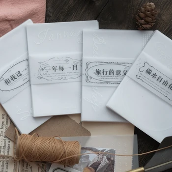 

35Pcs\DIY creative cute retro personality fun can tear Post-it notes message student stationery office supplies notebook