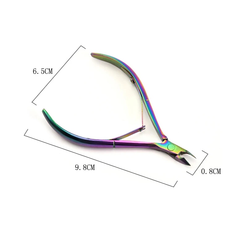 1 шт. из нержавеющей стали для ногтей кутикулы Триммер кусачки Ножничные ножницы инструмент для педикюра щипчики для ухода за ногтями для удаления кутикулы триммер