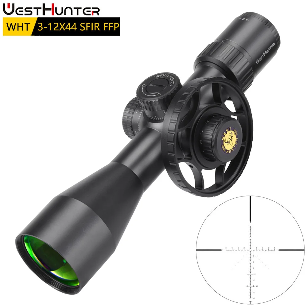 Cannocchiale WestHunter WHT SFIR FFP - Reticolo Illuminato, 1/10 MIL, Per Tiro Di Precisione