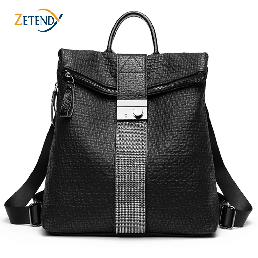Women's Backpack Shoulder Bag PU Material Travel Fashion Casual Satchel Prevent Stealing Waterproof Anti Theft Ladies Bagpacks | Багаж и