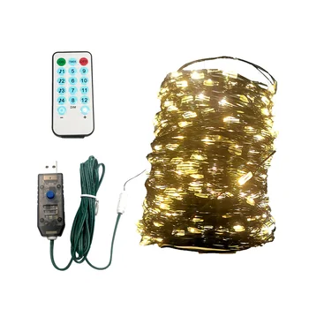 

USB LED String Light Remote Control 10M Fairy String Light Copper Wire Music Rhythm Light Effect for Wedding Christmas Holiday