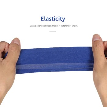 

New 50pcs Wedding Chair Streamers Decor Elastic Spandex Chair Sash Covers Bands Wedding Banquet Reception Supplies Party Decorat
