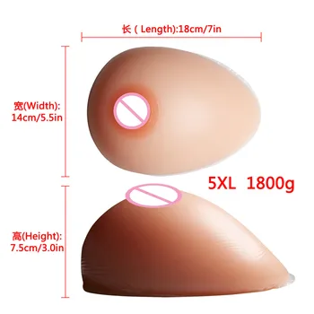 

Big Promotion 1800g/pair Classic Crossdresser Boobs Silicone Breast Forms Artificial Fake Tits Drag Queen Shemale Silicone Boobs