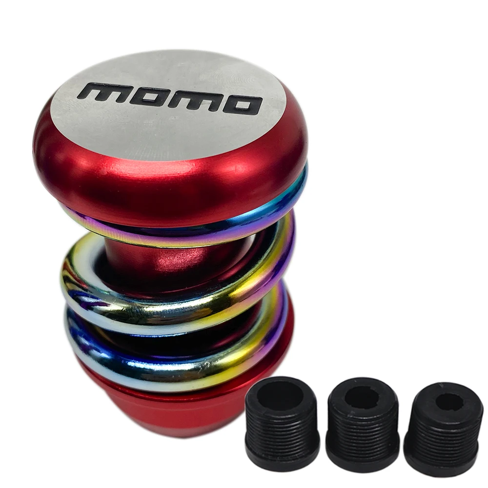 MOMO Racing Aluminum Weighted Shift Knob Shifter with Spring Universal