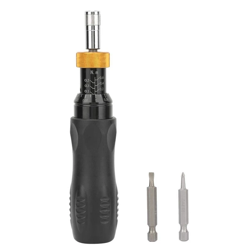 

Torque Screwdriver, RTD-0.6 0.1-0.6Nm Presetting Type Adjustable Torque Screwdriver Hex Socket Screwdriver