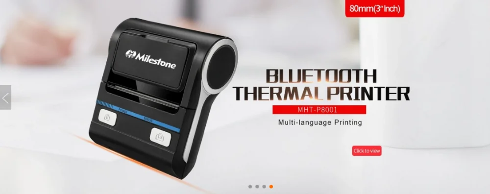 Meihengtong термопринтер POS Bluetooth Android 80 мм Термопринтер портативный беспроводной печатный станок MHT-P8001