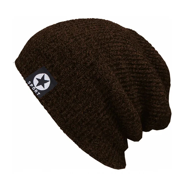 coffee Бренд Skullies Beanies женские зимние трикотажные изделия шапки для Мужская шапочка из спандекса s Женская шапка мужская маска Gorro женская зимняя шапочка мужская шапочка из спандекса - Цвет: coffee