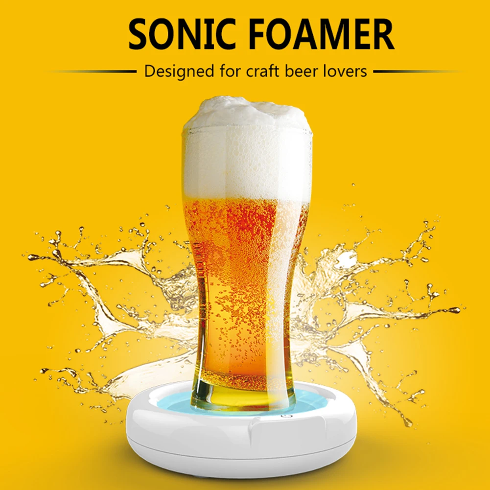 Ultrasonic Portable For Drinks Electric Tool High Speed Beer Foamer Bottled Gadgets Party Taste Better Making Kitchen Bubbler