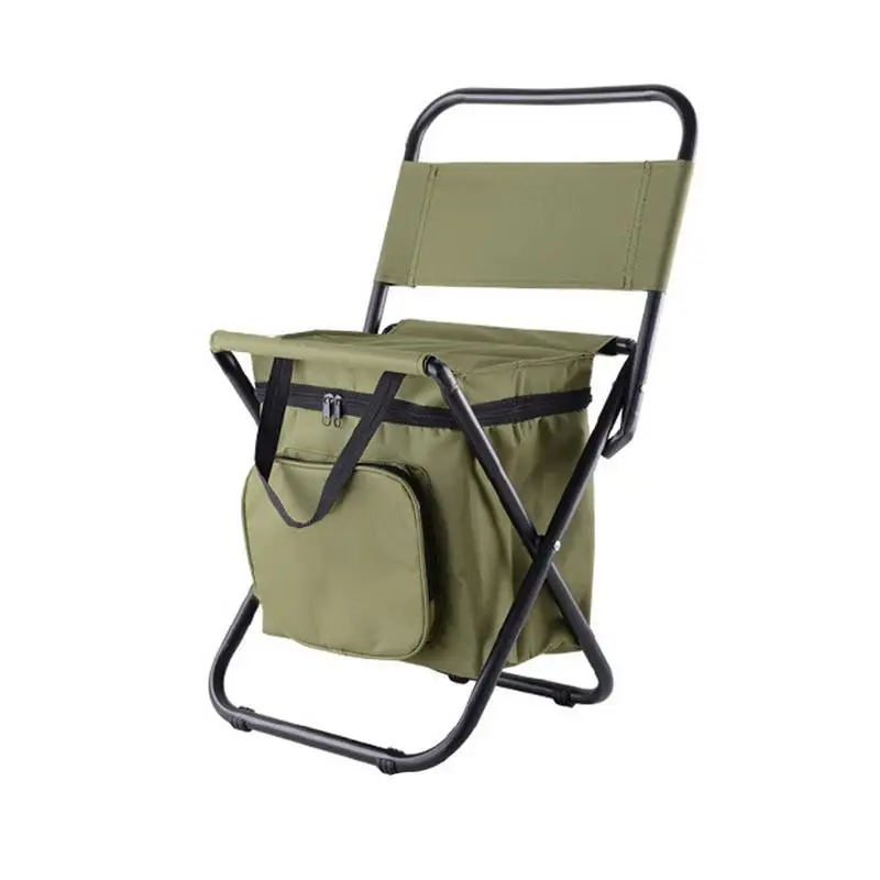 

Outdoor Folding Chair Portable Chair Fishing Multi-Functional Insulation With Cooler Bag Stool