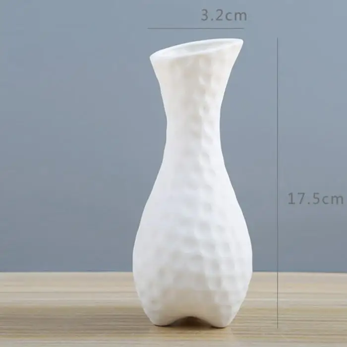 Homelike оригами пластиковая ваза белая имитация керамическая Цветочная искусственная композиция цветочный контейнер украшение дома