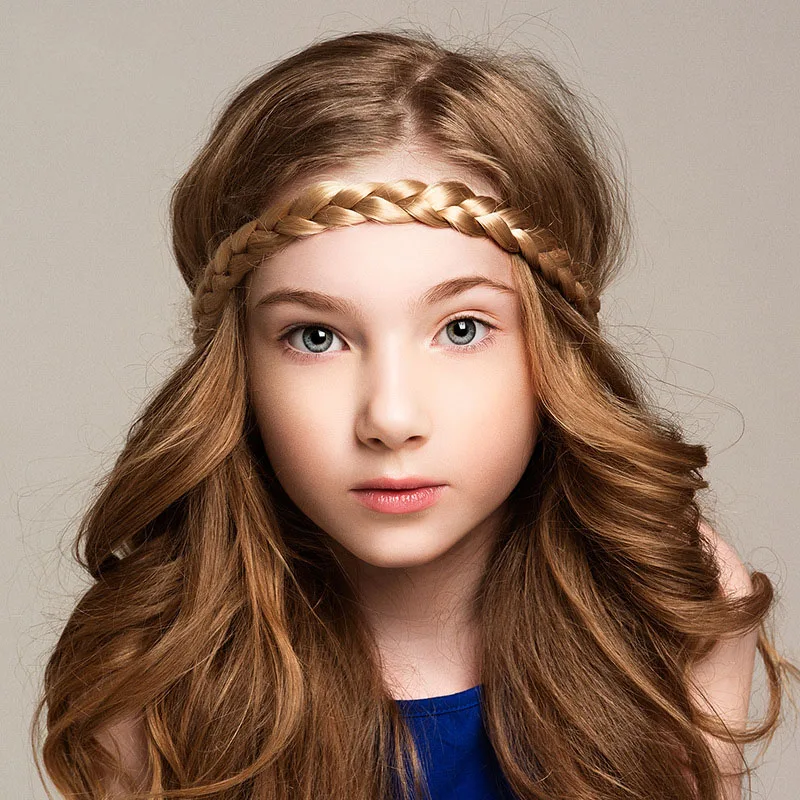 

10 Colors European And American Hot Style Wig Headband Elastic Twist Woven Wig Headband Medium 1.5cm Accessories Headband