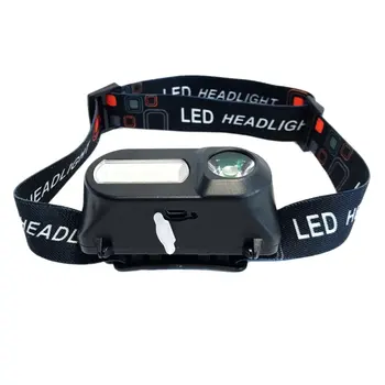 

Multi-function USB interface charging head light COB outdoor emergency head-mounted flashlight 18650 battery lighting