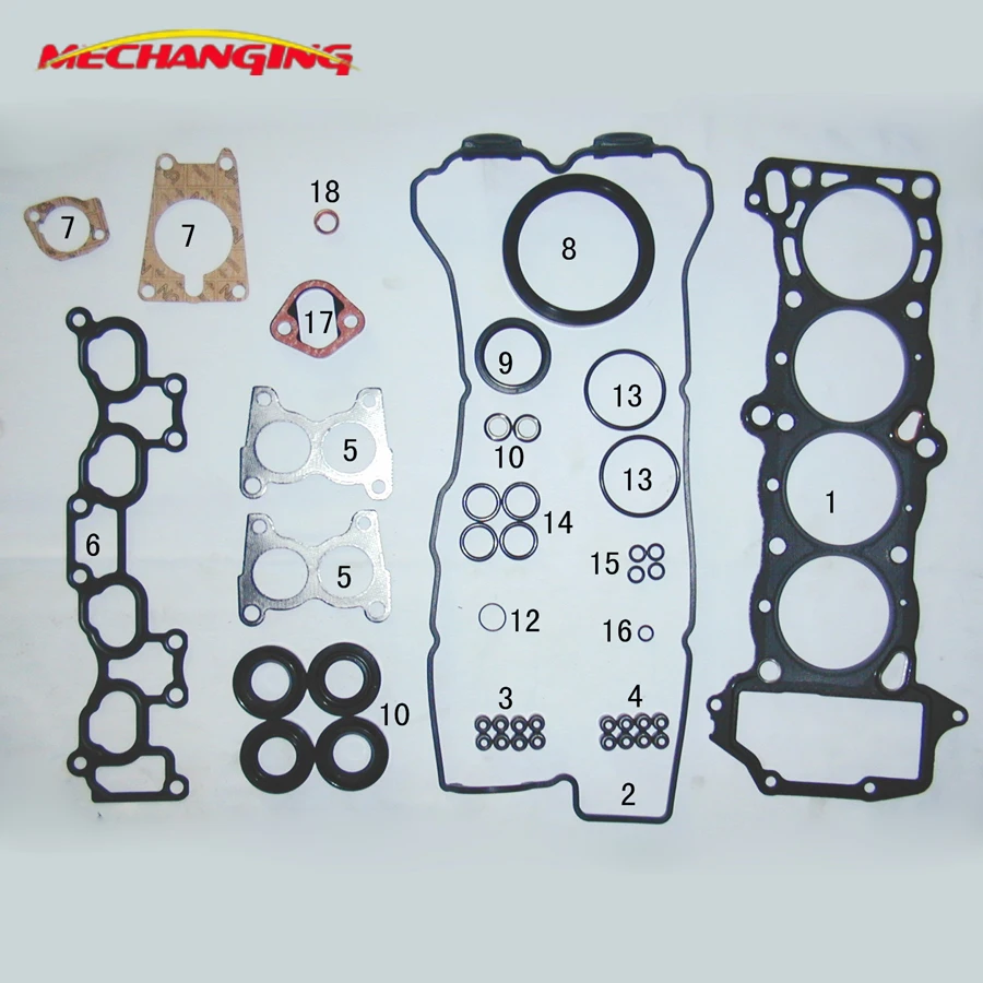 GA16DE для NISSAN SUNNY/NX COUPE B13 16V детали двигателя Капитальный ремонт полный комплект