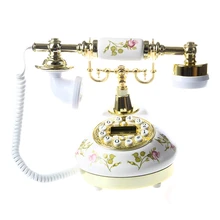 Античный дизайнерский телефон ностальгия телескоп винтажный телефон из керамической MS-9100
