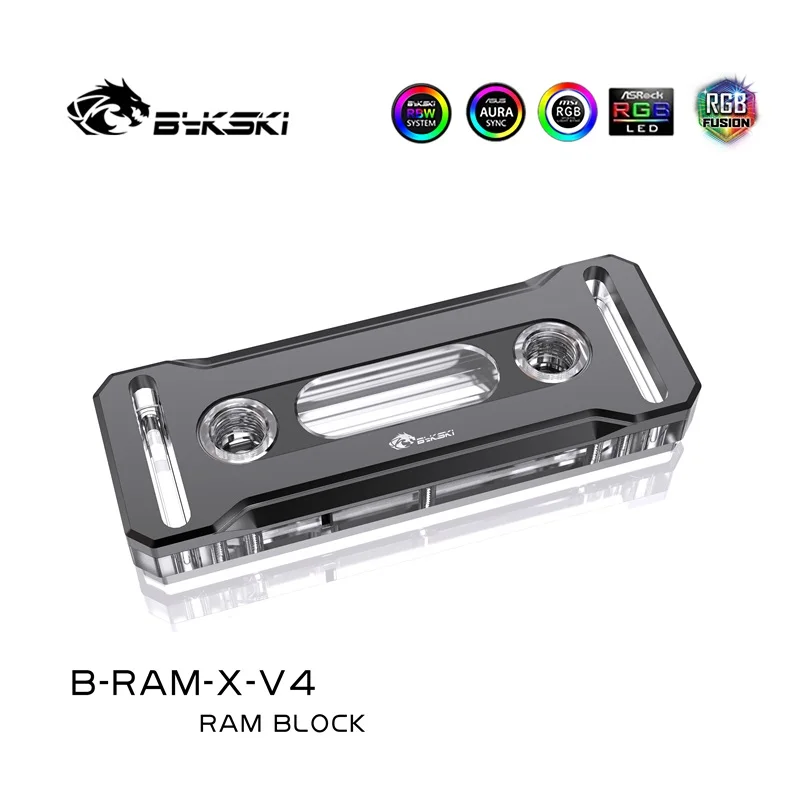 Bykski-sistema de Refrigeração do Computador Refrigerador do pc Radiador Sincronização Rgb Duplo ou Canais B-ram-x-v4 - Imagem 5
