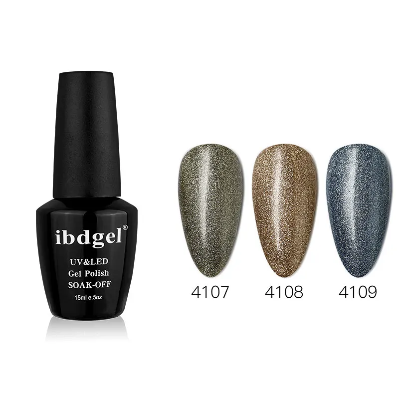 4107 4108 4109 3pcs ibdgel Earth Glitter Gel Polish 2 Steps UV Led Nail Polish Gel Varnish 15ml Manicure Semi Permanent Nail Art No Need Top - Цвет: 4107 4108 4109