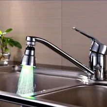 Лучшая продуктов Светодиодный водопроводный кран Три цвета изменение температуры вращение на 360 градусов поддержка дропшиппинг