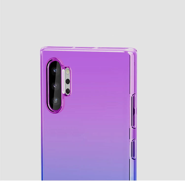 100 шт градиентный Мягкий ТПУ чехол для huawei P30 P20 Pro Lite mate 20 X Nova Y9 Honor 20i 8S 8X 8C ультра тонкий ударопрочный чехол