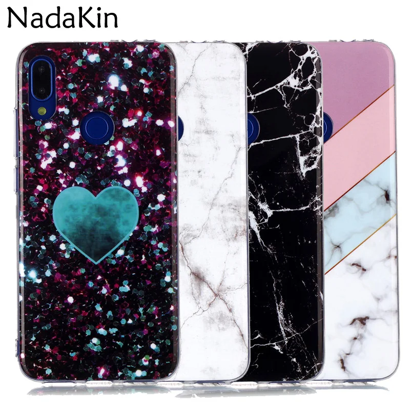 Marble Stone Soft Back Fitted Phone Case Shell for Xiaomi Mi 9T A2 Lite Redmi K20 Note 7 6 Pro Light Slim Cover With Finger Ring |