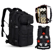 Большой емкости 35l тактический рюкзак мужской водонепроницаемый спортивная сумка-мешок для путешествий классический рюкзак для ноутбука большой МОЛЛ 3p сумка