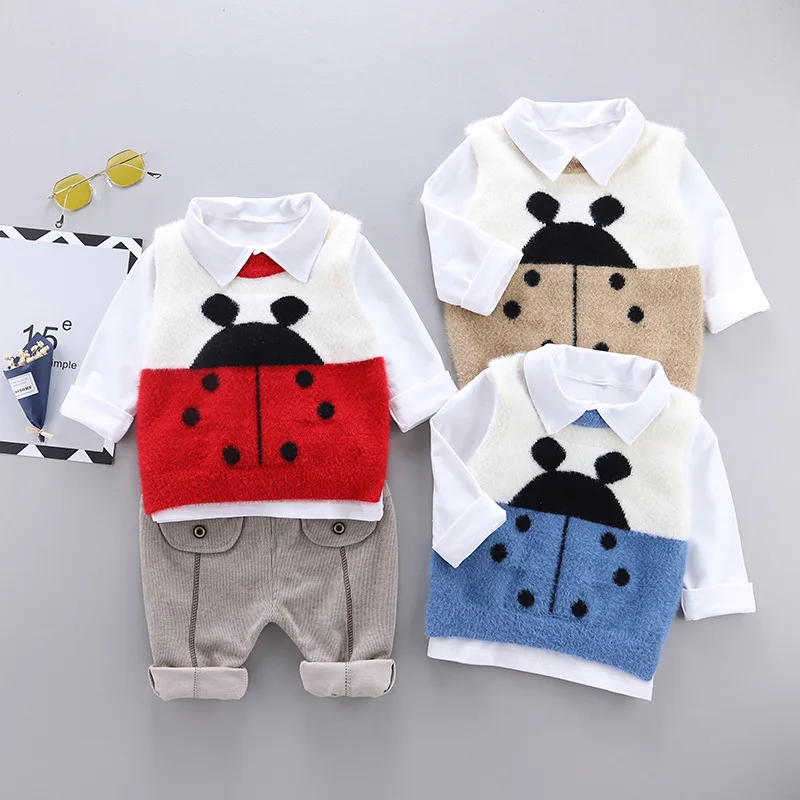 

2020 Spring New Style Sports BOY'S Baby Three-piece Set CHILDREN'S Suit Infants Long Sleeve Trousers Childrenswear S