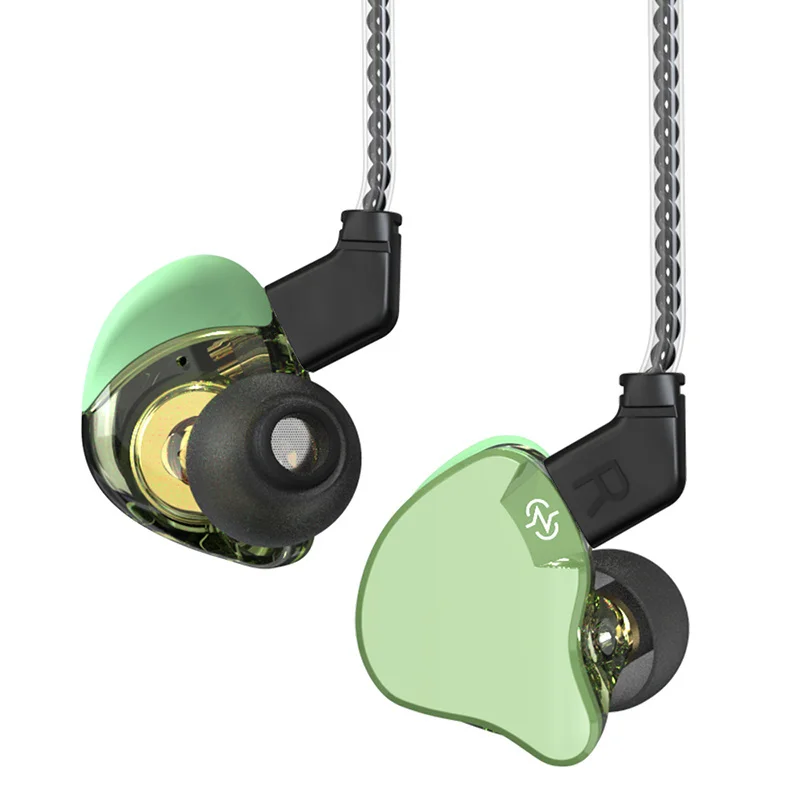 Gadgetoo Ccz Emerald Hifi Earphones 10Mm 1 Dd Unit+Ccz Customized Ba Wired Headphones In Ear Monitors Headset Earbud Hifi Bass Sport