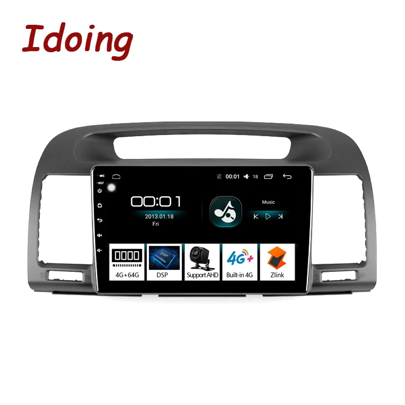 Idoing " 2.5D автомобильный Радио Мультимедиа Android 8,1 видео плеер навигация gps для Toyota Camry 5 2001-2006 4G+ 64G no 2din dvd 2 din